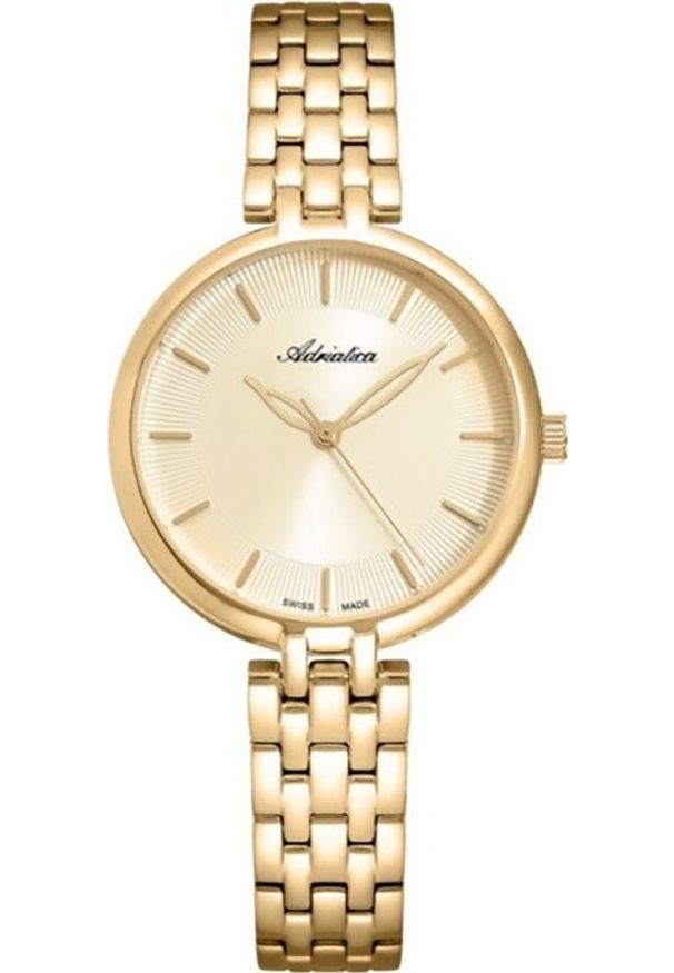 Zegarek Adriatica Zegarek damski Adriatica A3763.1111Q złoty. Kolor: złoty