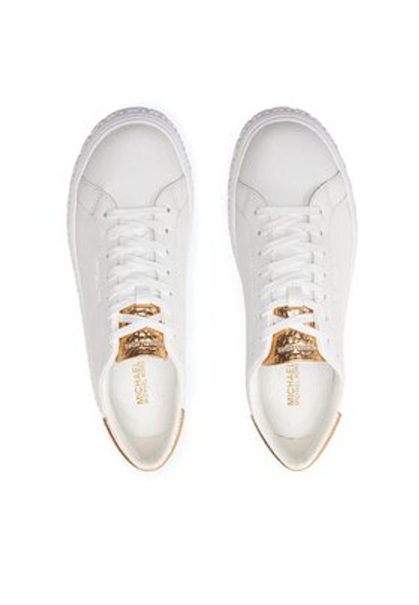 MICHAEL Michael Kors Sneakersy Grove 43S3GVFS1L Biały. Kolor: biały. Materiał: skóra