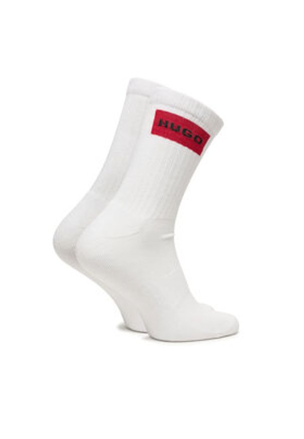 Hugo - HUGO Skarpety długie 50531515 Zielony jasny. Kolor: zielony. Materiał: bawełna