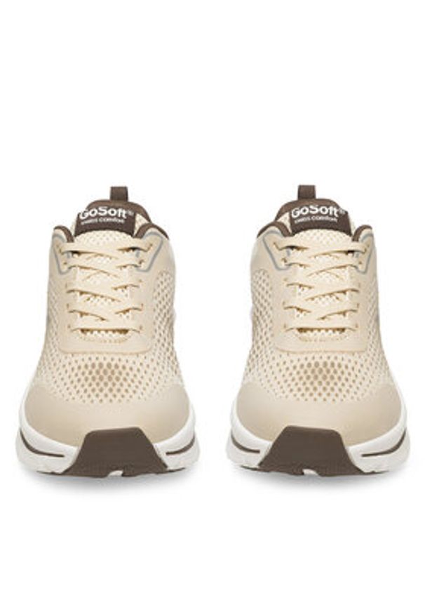 Go Soft Sneakersy VZ-0304 Beżowy. Kolor: beżowy. Materiał: materiał