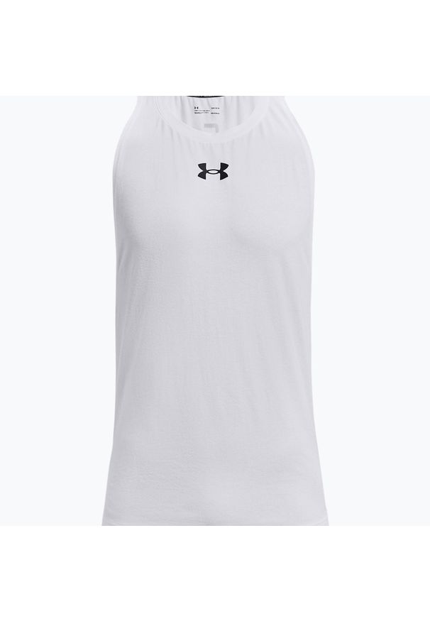 Koszulka koszykarska męska Under Armour Baseline Cotton Tank 100. Kolor: biały