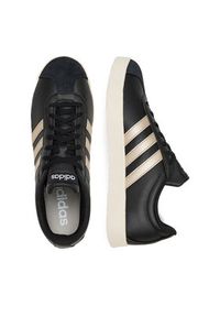 Adidas - adidas Sneakersy VL COURT BASE JQ3047 WB Czarny. Kolor: czarny. Materiał: skóra