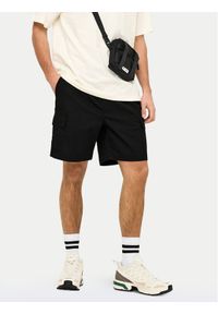 Only & Sons Szorty sportowe Kal 22034462 Czarny Slim Fit. Kolor: czarny. Materiał: bawełna, syntetyk. Styl: sportowy #1