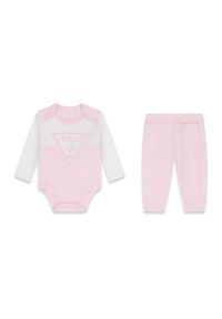 Guess Komplet body i spodnie H6YG04 4K4125 Różowy jasny. Kolor: różowy. Materiał: bawełna #1