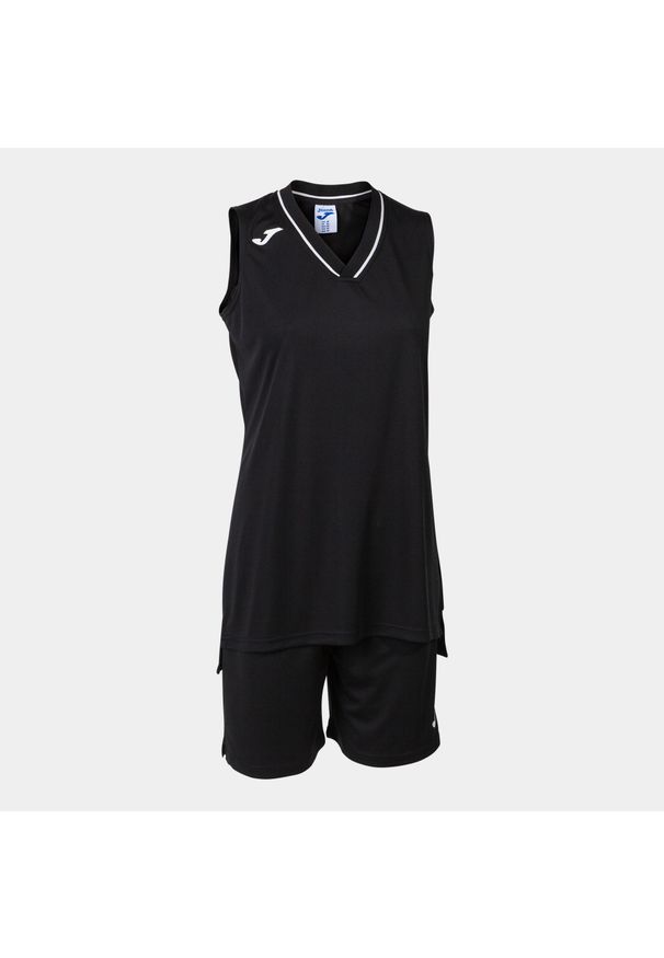 Joma - Zestaw do koszykówki damski Atlanta. Kolor: czarny, biały, wielokolorowy. Materiał: dresówka. Sport: koszykówka