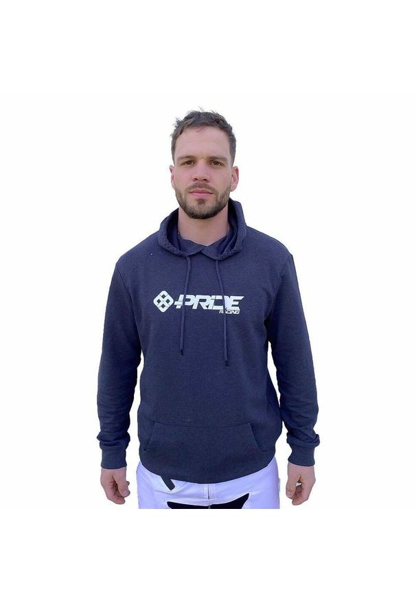PRIDE RACING - Bluza z kapturem Pride Racing Logo Heather Asphalt. Typ kołnierza: kaptur. Kolor: niebieski. Materiał: bawełna, poliester