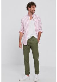 Polo Ralph Lauren Spodnie męskie kolor zielony proste. Okazja: na co dzień. Kolor: zielony. Styl: casual