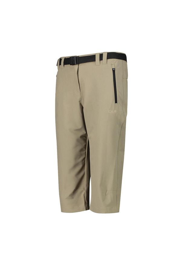 Spodnie damskie CMP Capri. Kolor: beżowy. Materiał: poliester, elastan. Sport: turystyka piesza