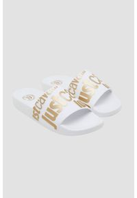 Just Cavalli - JUST CAVALLI Białe klapki Fondo Pool, Rozmiar 37. Kolor: biały #5