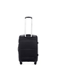 Wittchen - Średnia walizka z polipropylenu jednokolorowa czarna. Kolor: czarny. Styl: elegancki #7