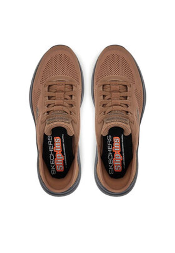 skechers - Skechers Sneakersy Bounder 2.0-Emerged 232459/BRBK Brązowy. Kolor: brązowy. Materiał: materiał