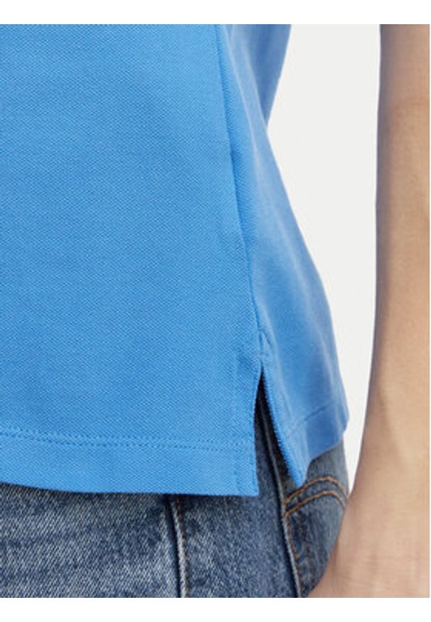 TOMMY HILFIGER - Tommy Hilfiger Polo 1985 WW0WW43224 Niebieski Regular Fit. Typ kołnierza: polo. Kolor: niebieski. Materiał: bawełna