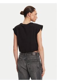 TwinSet - TWINSET T-Shirt 251TT2043 Czarny Regular Fit. Kolor: czarny. Materiał: bawełna