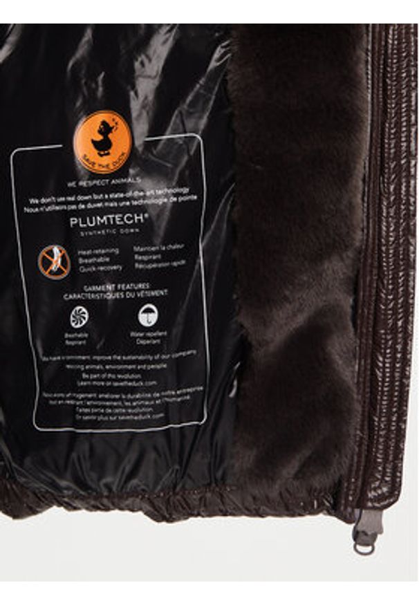 Save The Duck Kurtka zimowa D30974W LUCK19 Brązowy Regular Fit. Kolor: brązowy. Materiał: syntetyk. Sezon: zima