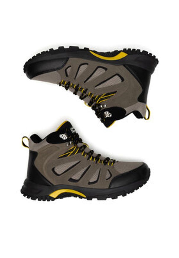 Hunter Trekkingi MASON MID HIKER WP Beżowy. Kolor: beżowy. Materiał: zamsz, skóra. Sport: turystyka piesza