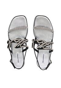 Karl Lagerfeld - KARL LAGERFELD Sandały Olympia II KL87425C Czarny. Kolor: czarny. Materiał: skóra #4