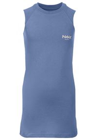 ZOOM GOLF - Sukienka Dziecięca Nax Goledo 152-158 z Naturalnej Bawełny. Typ kołnierza: golf. Kolor: wielokolorowy. Materiał: bawełna. Sezon: lato. Typ sukienki: sportowe. Styl: sportowy