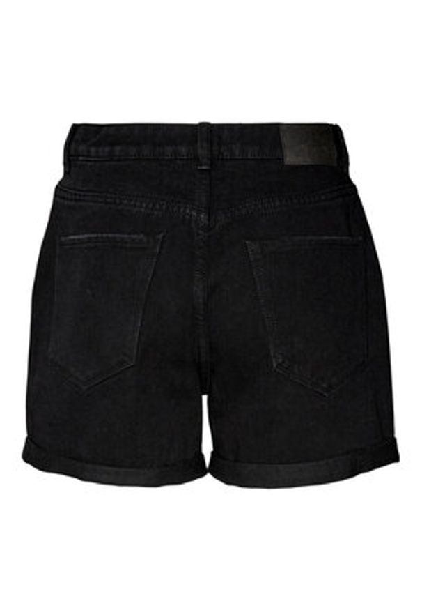 Vero Moda Szorty jeansowe Zuri 10279493 Czarny Regular Fit. Kolor: czarny. Materiał: bawełna, jeans
