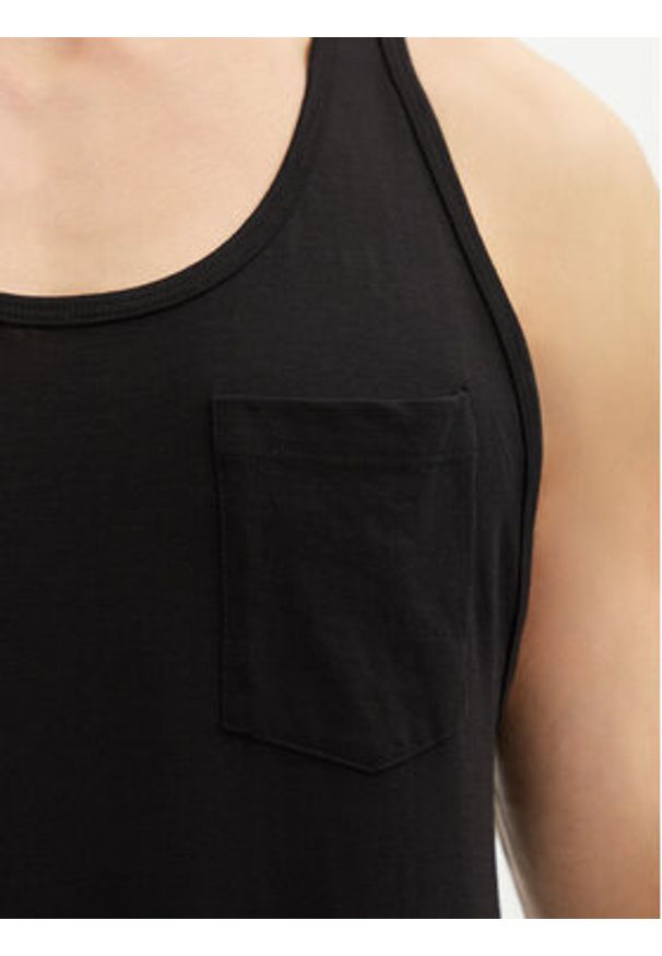 Jack & Jones - Jack&Jones Tank top Jake 12270577 Czarny Regular Fit. Kolor: czarny. Materiał: bawełna