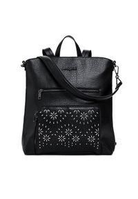 Desigual Plecak 25SAKP22 Czarny. Kolor: czarny. Materiał: skóra