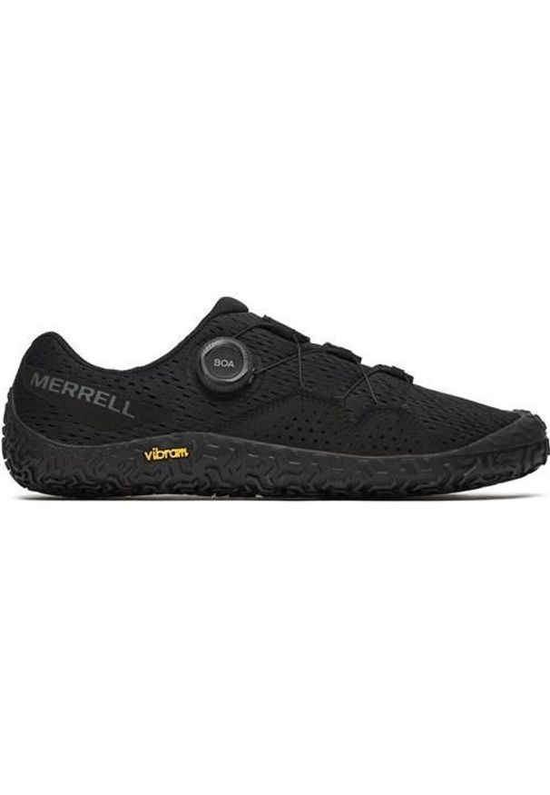 Buty do chodzenia męskie Merrell Vapor Glove 6 Boa. Kolor: czarny. Materiał: guma, materiał, syntetyk. Szerokość cholewki: normalna. Sport: turystyka piesza