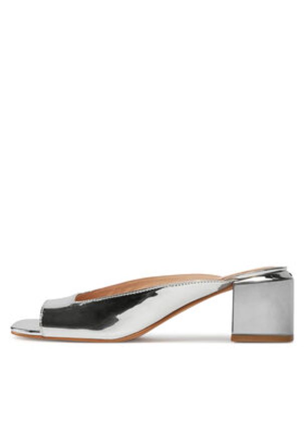Pinko - PINKO Klapki Kai 06 SD0049 P005 Srebrny. Kolor: srebrny. Materiał: skóra