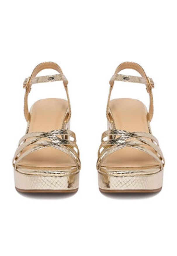 DeeZee Sandały CEO-LCCC1511-1 Złoty. Kolor: złoty. Materiał: materiał