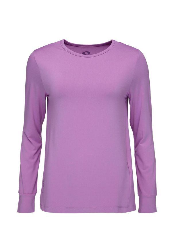 Scarpa - T-shirt damski Loap Byrcela fioletowy. Kolor: fioletowy. Materiał: elastan, poliester. Długość rękawa: długi rękaw. Długość: długie. Sport: bieganie