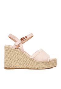 DeeZee Espadryle E0822-4A Różowy. Kolor: różowy. Materiał: materiał #1