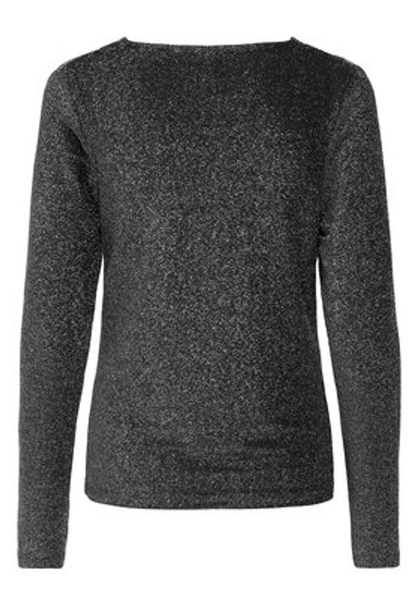 only - ONLY Bluzka Rich 15360265 Szary Regular Fit. Kolor: szary. Materiał: syntetyk