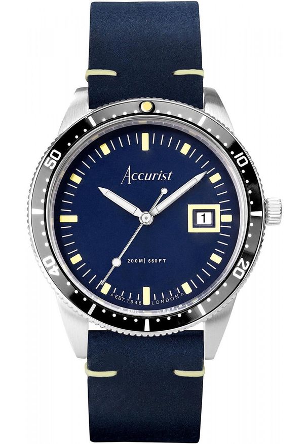 Zegarek Giewont Zegarek męski Accurist 72002 niebieski. Kolor: niebieski