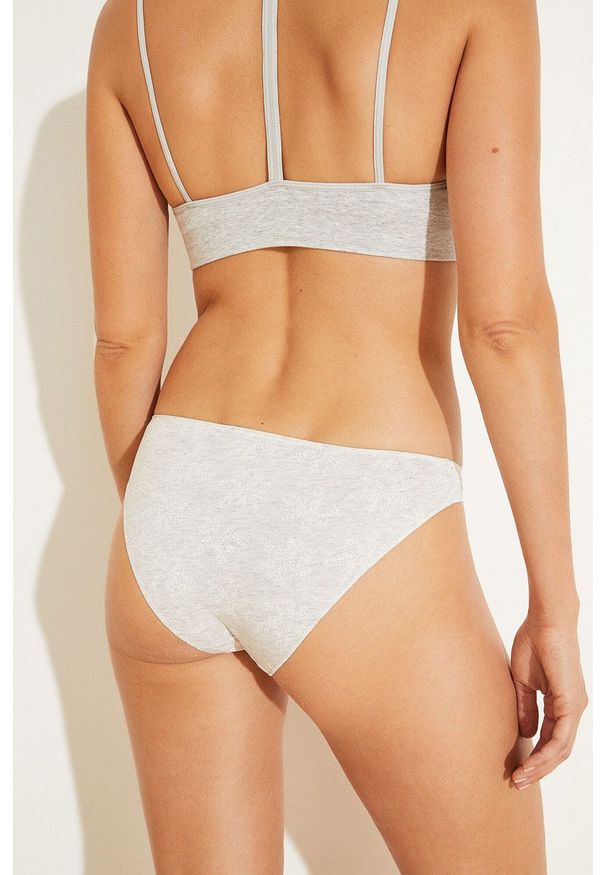 Women Secret - women´secret - Stringi (3-pack). Kolor: szary