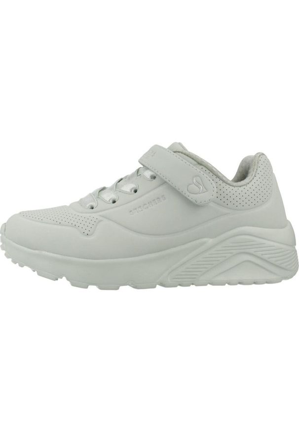 skechers - Buty do chodzenia dla dzieci Skechers Uno Lite. Kolor: zielony. Materiał: materiał, syntetyk. Sport: turystyka piesza