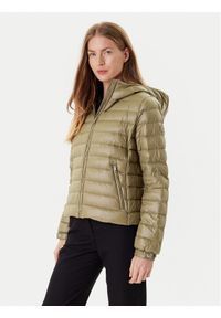 TOMMY HILFIGER - Tommy Hilfiger Kurtka puchowa WW0WW46788 Khaki Regular Fit. Kolor: brązowy. Materiał: syntetyk