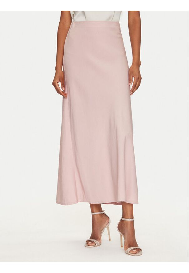only - ONLY Spódnica maxi Chigo 15338282 Różowy Regular Fit. Kolor: różowy. Materiał: wiskoza