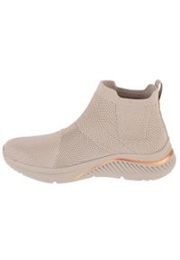 skechers - Buty sportowe damskie, Arch Fit S-Miles - Sock Walk. Kolor: beżowy