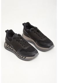 Sneakersy męskie DSQUARED2. Materiał: materiał, skóra. Wzór: aplikacja #1