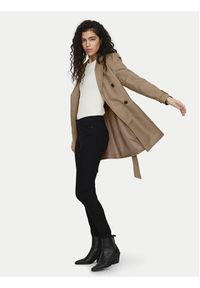 Vero Moda Trencz Celeste 10239411 Brązowy Regular Fit. Kolor: brązowy. Materiał: syntetyk