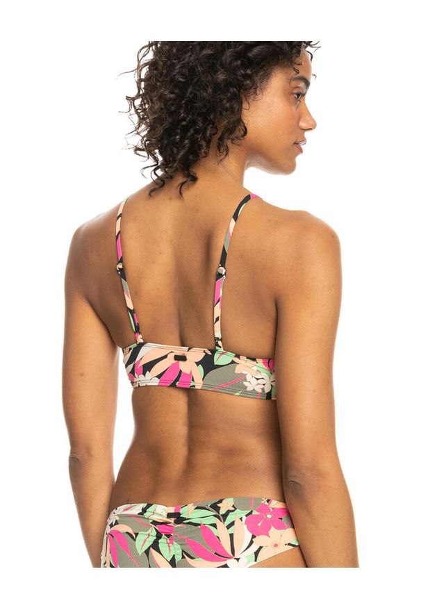 Roxy - Stanik bikini z miseczkami dla Kobiety PRINTED BEACH CLASSICS Czarny. Kolor: czarny. Materiał: nylon, elastan, materiał