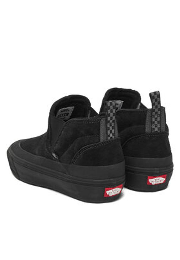 Vans Sneakersy MTE Mid-Slip Insulated VN000DANBLK1 Czarny. Kolor: czarny. Materiał: zamsz, skóra