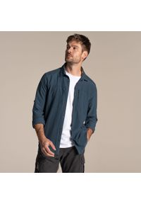 CRAGHOPPERS - Koszula podróżnicza męska Craghoppers NosiLife Pro LS Shirt V. Okazja: na co dzień. Kolor: niebieski. Styl: casual #1