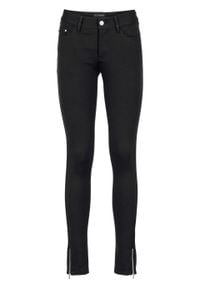 Spodnie ze sztywniejszego dżerseju, z efektem bodyshaping bonprix czarny. Kolor: czarny. Materiał: jersey #1