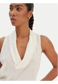 BOSS Bluzka Bolaru 50553717 Beżowy Regular Fit. Kolor: beżowy. Materiał: jedwab #5