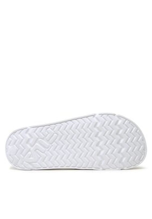 Fila Klapki Morro Bay Logo Slipper Wmn FFW0102.13069 Biały. Kolor: biały. Materiał: skóra