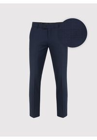 Pako Lorente - PAKO LORENTE - Spodnie garniturowe w subtelną kratę. Okazja: na studniówkę, na spotkanie biznesowe. Materiał: poliester, wełna. Styl: biznesowy #7