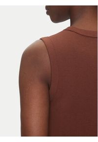 Calvin Klein Jeans Sukienka codzienna LV047C240G Brązowy Slim Fit. Okazja: na co dzień. Kolor: brązowy. Materiał: bawełna. Typ sukienki: proste. Styl: casual #5