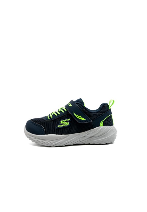 skechers - Sneakersy Skechers Nitro Sprint-Rowzer Dzieci. Okazja: na co dzień. Kolor: niebieski. Materiał: guma, tkanina. Model: Skechers Sport. Sport: bieganie