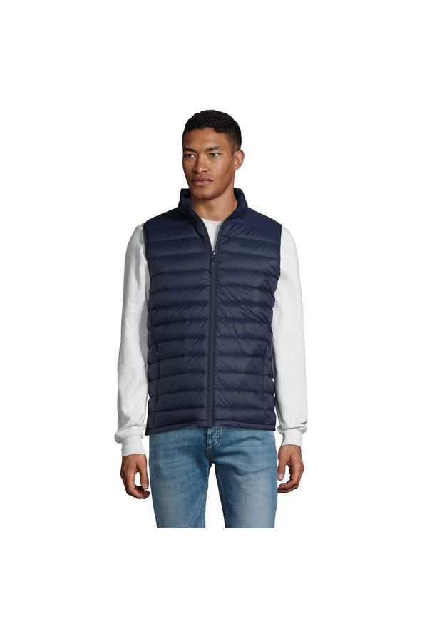 SOL'S - Męski Ocieplacz Na Ciało Wilson. Kolor: niebieski. Sport: turystyka piesza