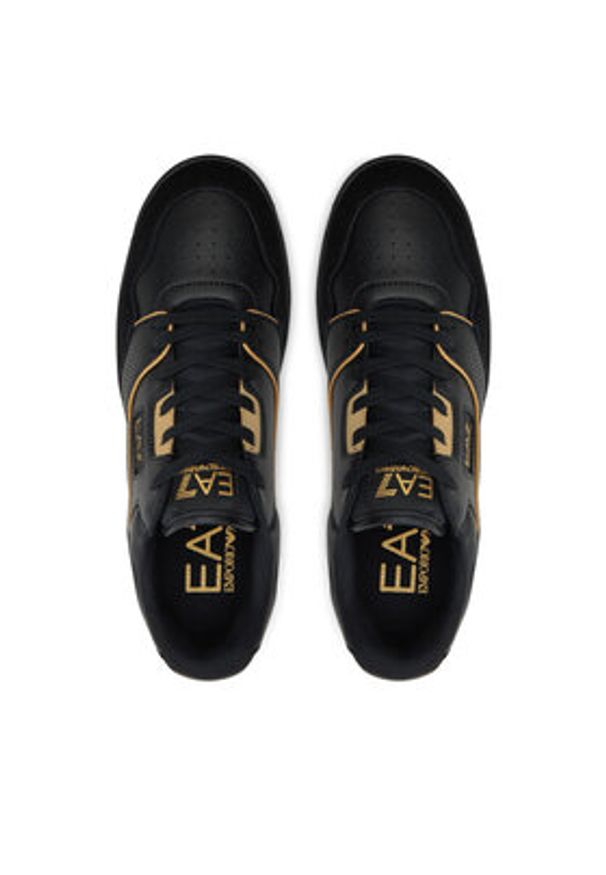 EA7 Emporio Armani Sneakersy X8X187 XK402 U427 Czarny. Kolor: czarny. Materiał: skóra