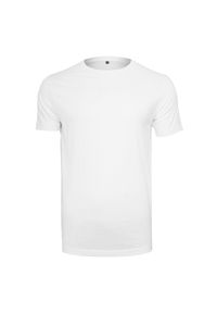 BUILD YOUR BRAND - Lekka Koszulka Unisex Dla Dorosłych Z Okrągłym Dekoltem. Kolor: biały